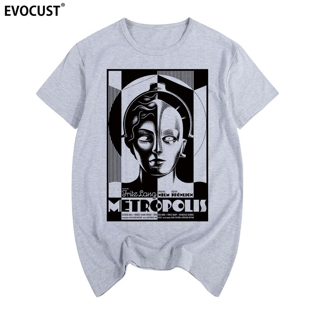 Футболка Metropolis Хлопок Мужская футболка Новая Футболка Женская унисекс Мода