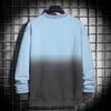 Autumn Long Sleeve Gradient Large Popular Large [Aidemeng] Hoodie, Men's Sweatshirt, Clothes, T-shirt, Top, Pullover, Loose, Casual, Size, Clothes,