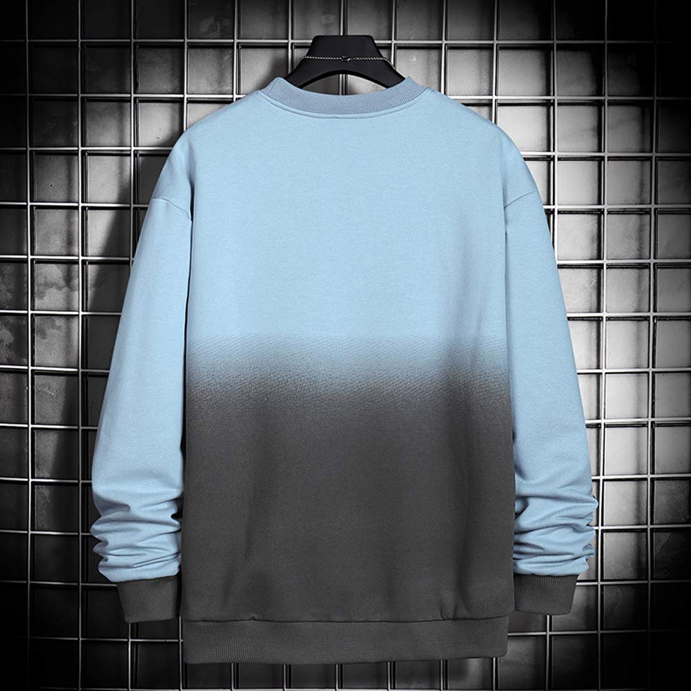 Autumn Long Sleeve Gradient Large Popular Large [Aidemeng] Hoodie, Men's Sweatshirt, Clothes, T-shirt, Top, Pullover, Loose, Casual, Size, Clothes,
