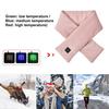 USB Charging Electric Heated Scarf 3 Gears Adjustable Electric Heating Neck Wrap Fleece Washable Electric Neck Warmer for Winter