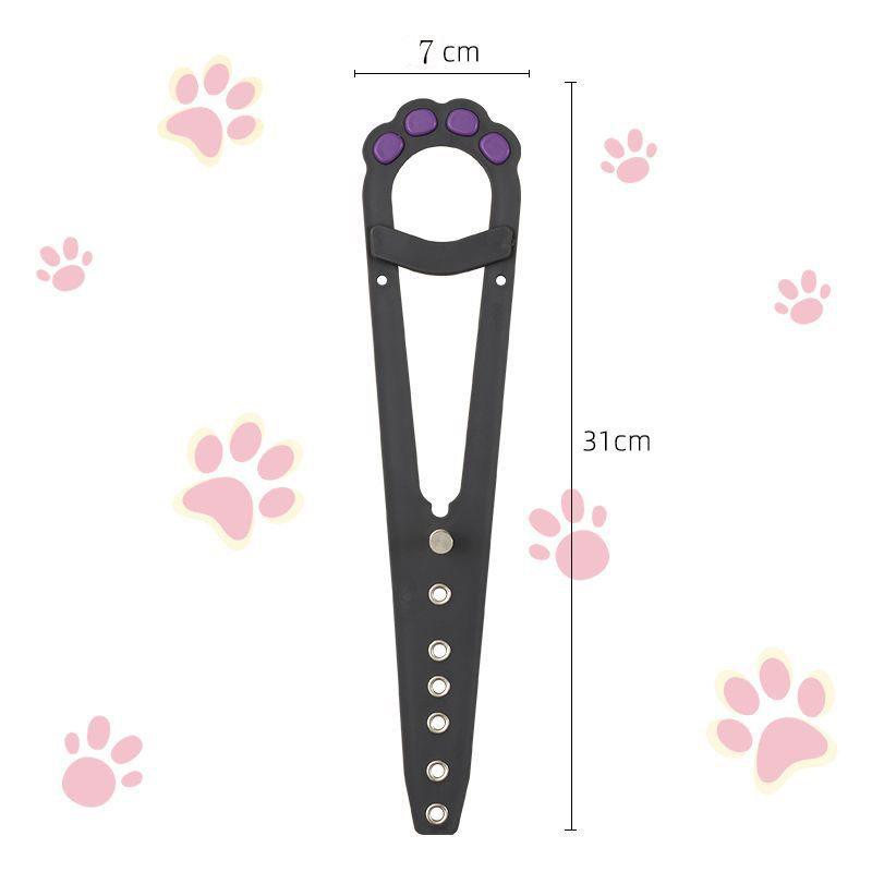 Регулируемый держатель для двери для питомца: Эластичная защелка против собак без пробивки для кошек