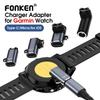 FONKEN Portable Type C/Micro USB/IOS Female To Charger Cable Adapter For Garmin Fenix 7/7S/7X/6/6S/6X/5/5S/5X Watch Charging Converter