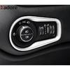 For Jeep Renegade 2014-    Matte Car Interior Head Light Lamp Switch Control Button Panel Cover Trim Accessories