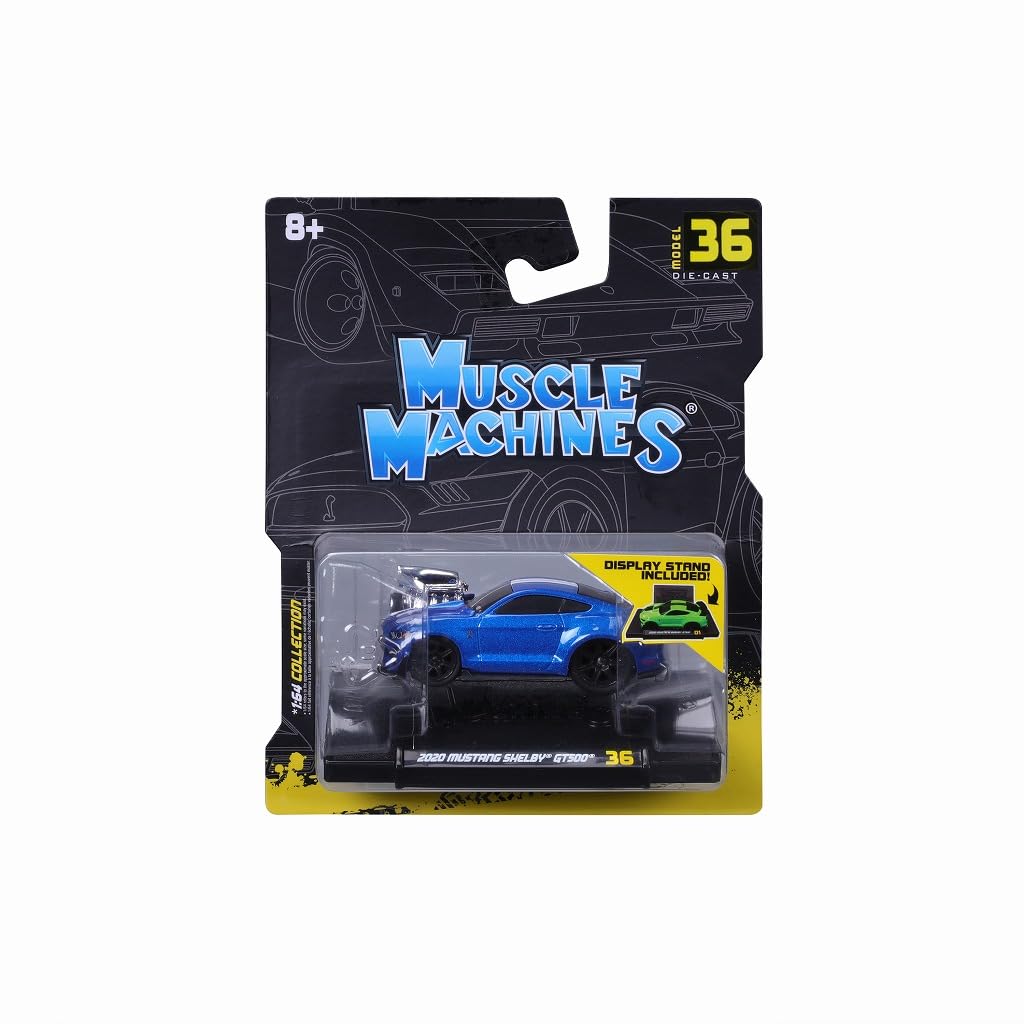 Maisto Muscle Machines Series 1/64 MM 2020 Mustang Shelby GT500 Blue Finished Product MS15576BL