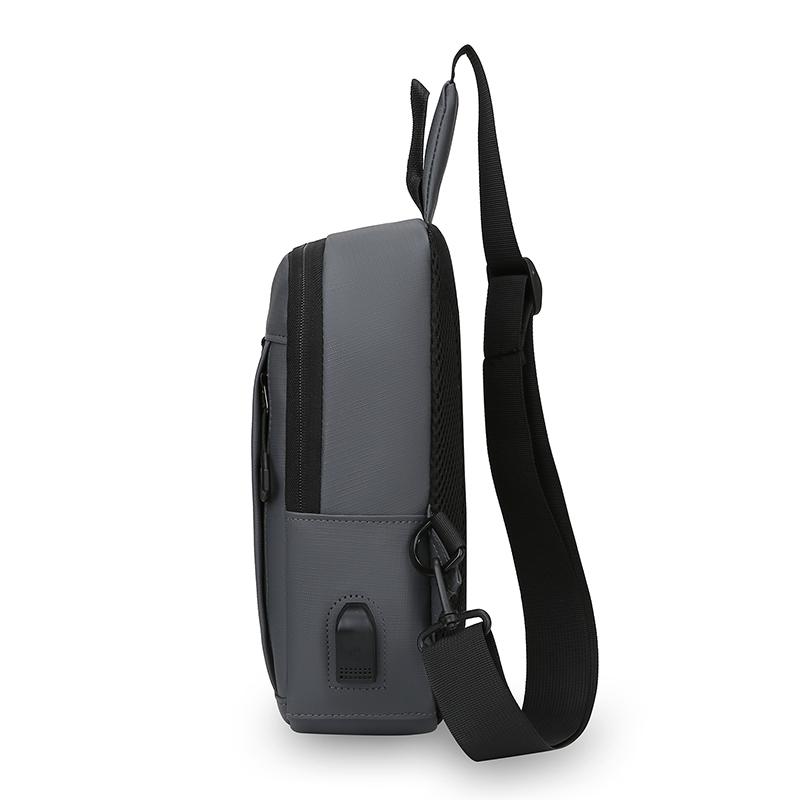 Мужская нагрудная сумка Nyl с USB-зарядкой, противоугонная, кросс-боди, большая вместимость, для активного отдыха, путешествий, плечевая сумка-мессенджер для мужчин