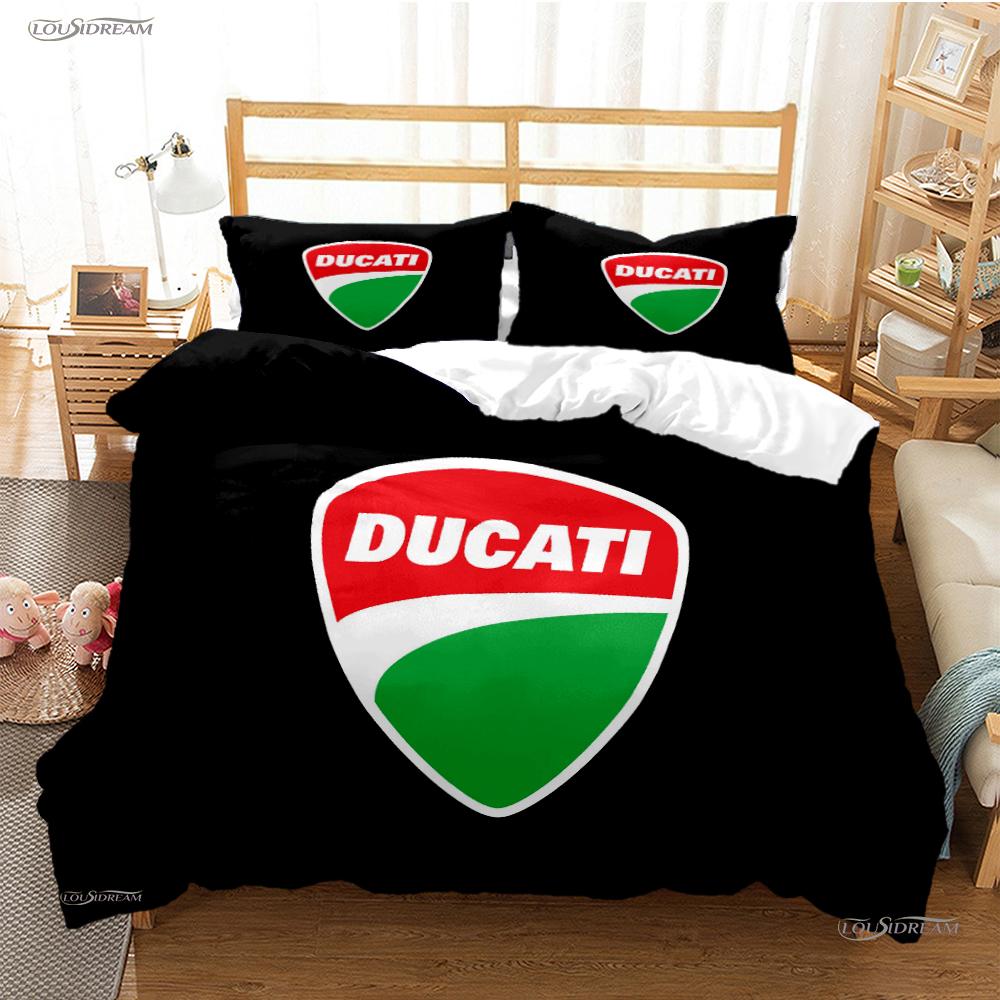 Moto Racing Casal All Season Duvet Cover Comforter Bedding Sets Soft Quilt Cover and Pillowcases Boys Single/Double/Queen/King