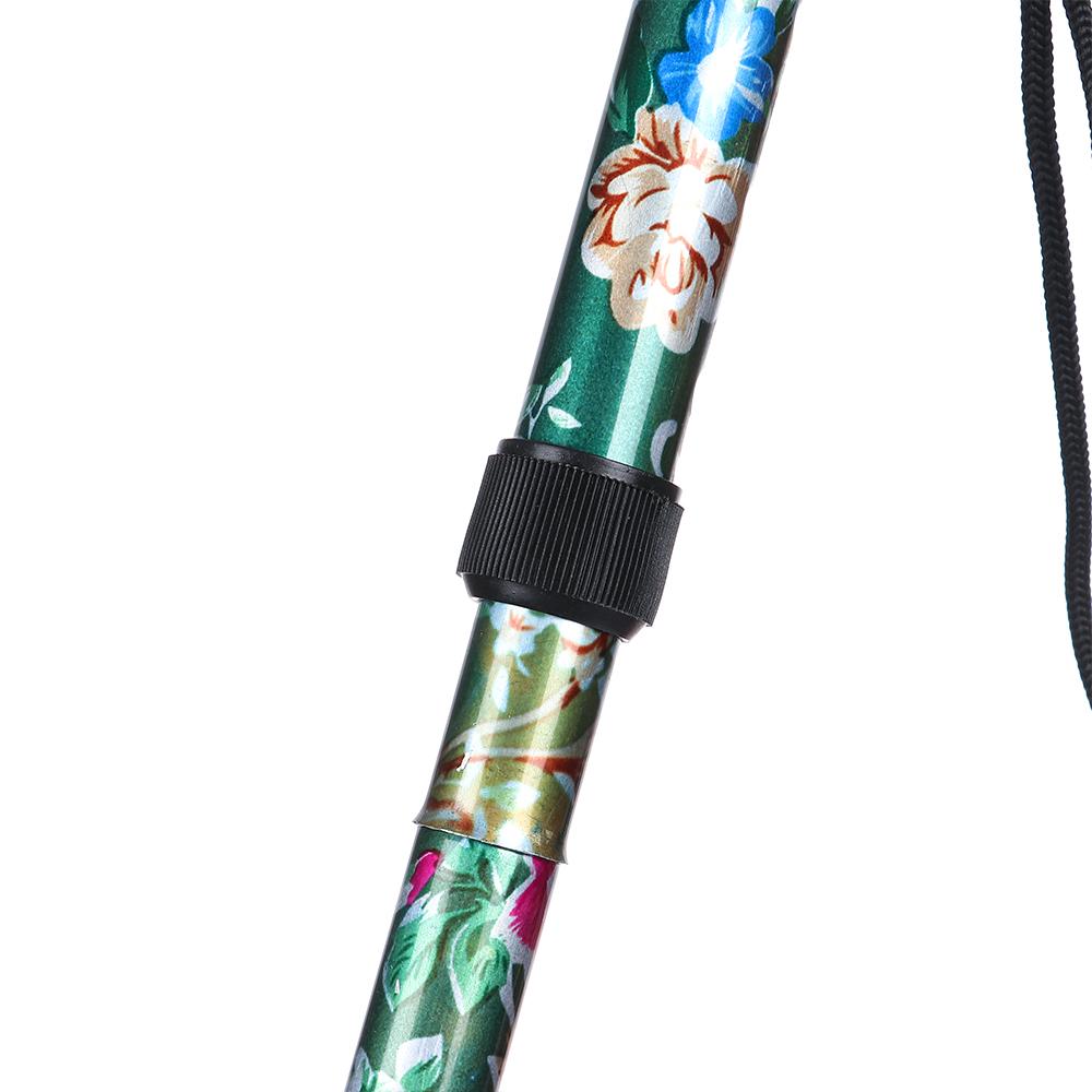 Elderly Care Gift Hiking Poles Telescopic Walking Cane Non-slip Crutches Folding Trekking Stick