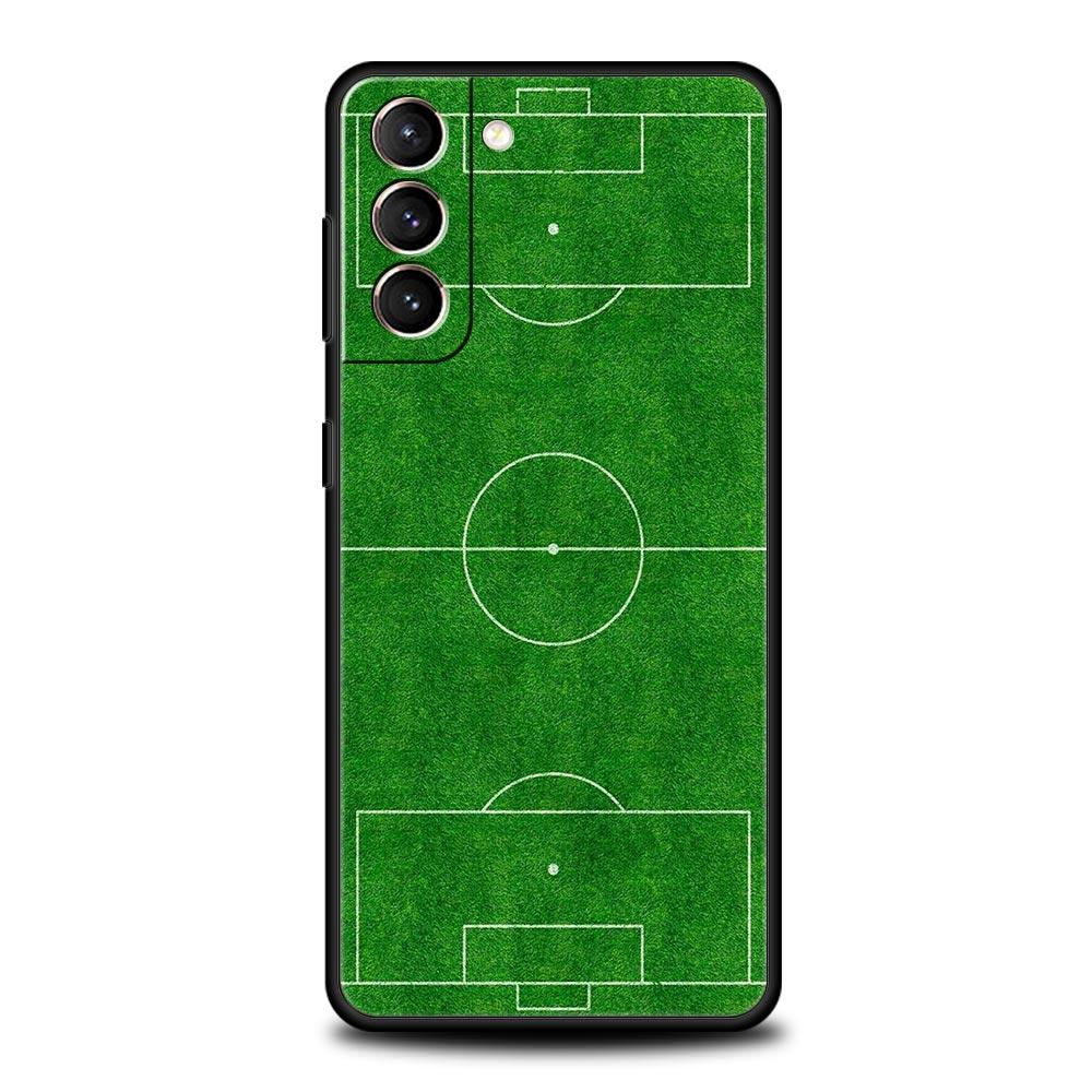 Чехол для телефона с футбольным мячом и футбольным полем для Samsung Galaxy S23 S22 S21 S20 FE Ultra 5G S10 S10E S9 S8 Plus 10 20, силиконовый чехол