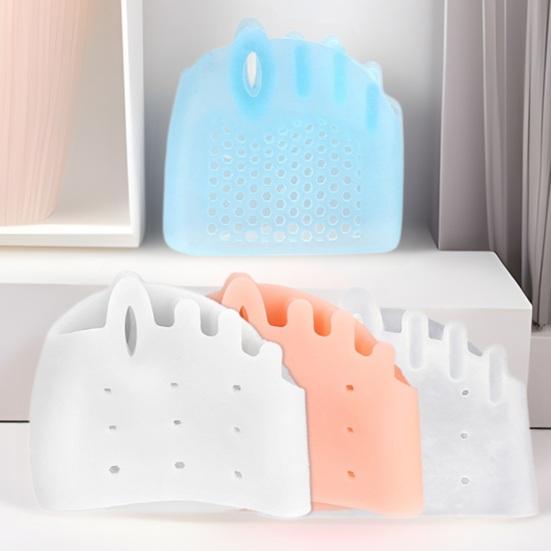 4 Pairs Silicone Toe Separators Easy To Clean Reusable Breathable Soft Toe Spacers Overlapping Toes Correctors
