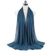 Muslim Women Bubble Crinkle Summer Thin Veil Hijab High Quality Solid Color Soft Long Shawls Foulard Islamic Arab Headscarf New 