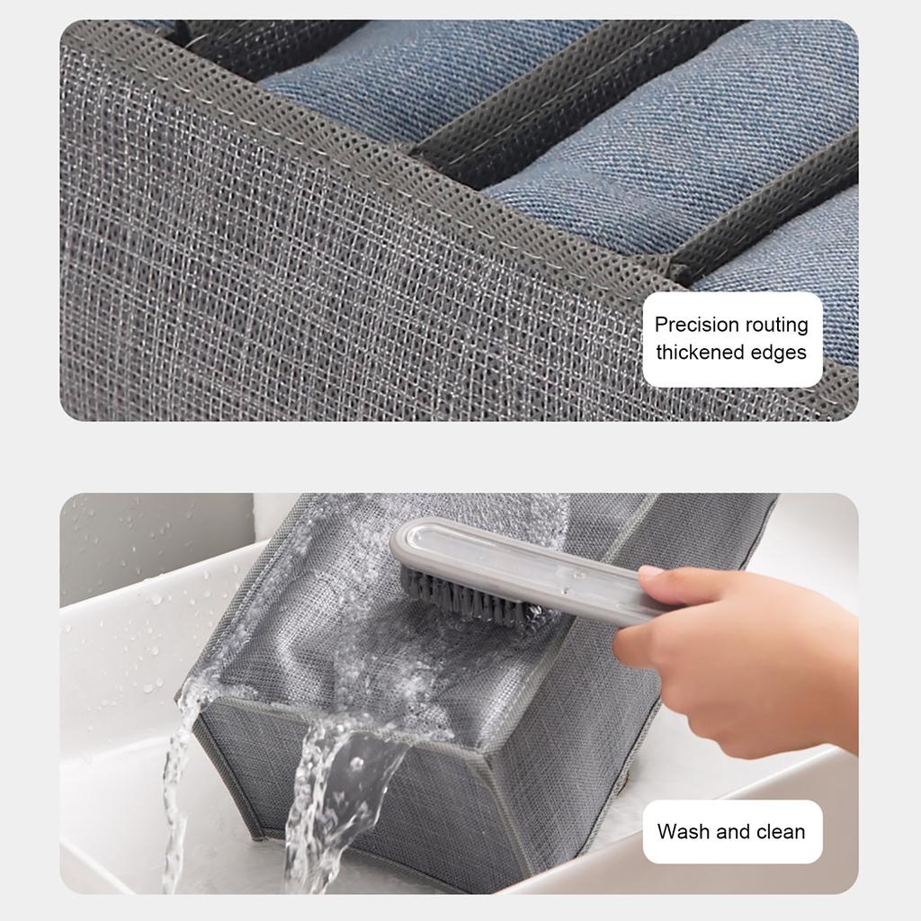 Jeans Storage Box Closet Organizer Wardrobe Clothes Compartment Boxes Drawer Jeans Socks Separation Pants Storage