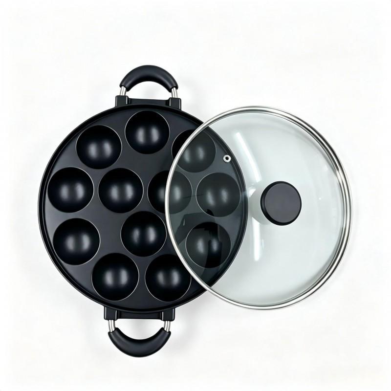 Non-Stick Frying Pan Octopus Balls Egg Dumpling Maker Burger Aluminum Pancake Mold