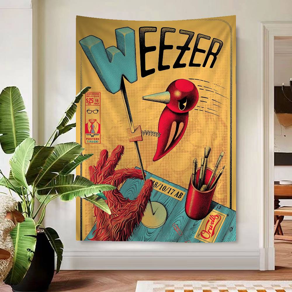 Музыкальная группа Weezer Подвесной Богемный Гобелен Подвесной Таро Хиппи Настенные Ковры Комната Домашний Декор