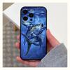 Чехол для телефона с изображением голубого тунца для Apple iPhone 15,14,13,12,11,Pro,X,XS,Max,XR,Plus,Mini Мягкий черный чехол