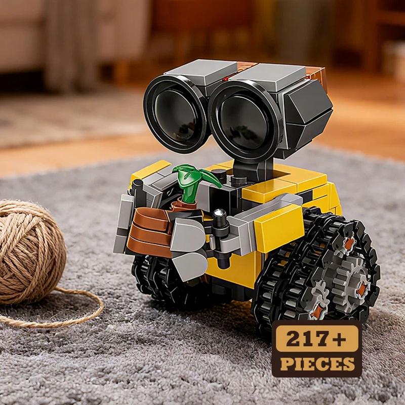 Мини-робот из классического фильма Wall-e Модель MOC из строительных блоков Наборы DIY Кирпичики для детей Детей Взрослых Подарки