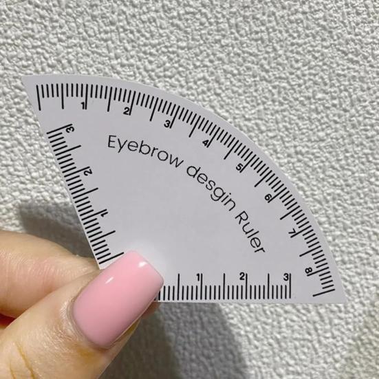 Reusable Eyebrow Shaping Ruler Adjustable Makeup Drawing Guide Eyebrow Design Ruler Portable Makeup Tool for Beginners Pros