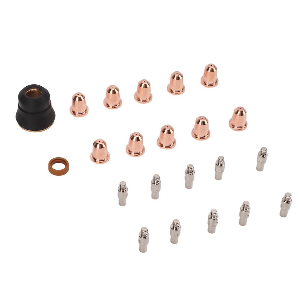 22 шт. Расходные материалы для плазменной резки Электрод Сопло Защитный колпачок Аксессуар для резки резака