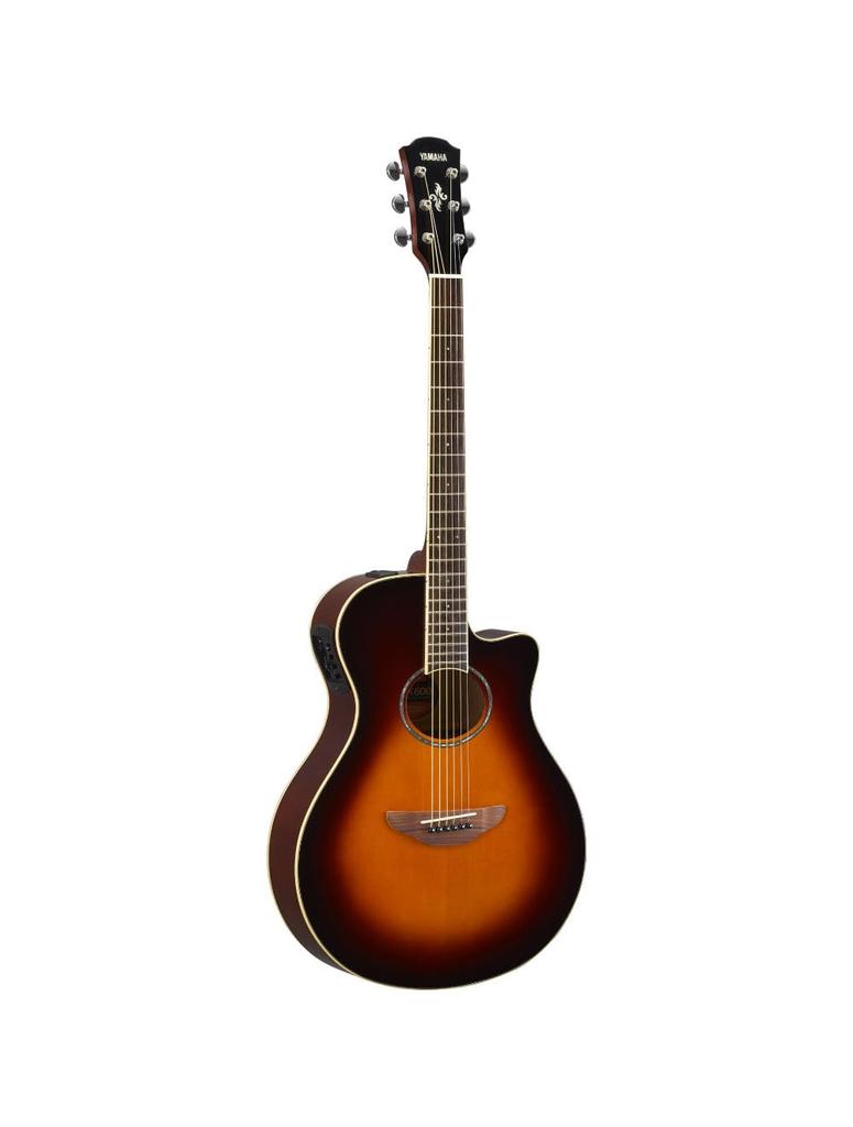 Yamaha APX600 OVS Guitar with a Thin Body and Cutaway Design for a Pickup Sound That Makes a Statement in Live and Includes a Soft Case