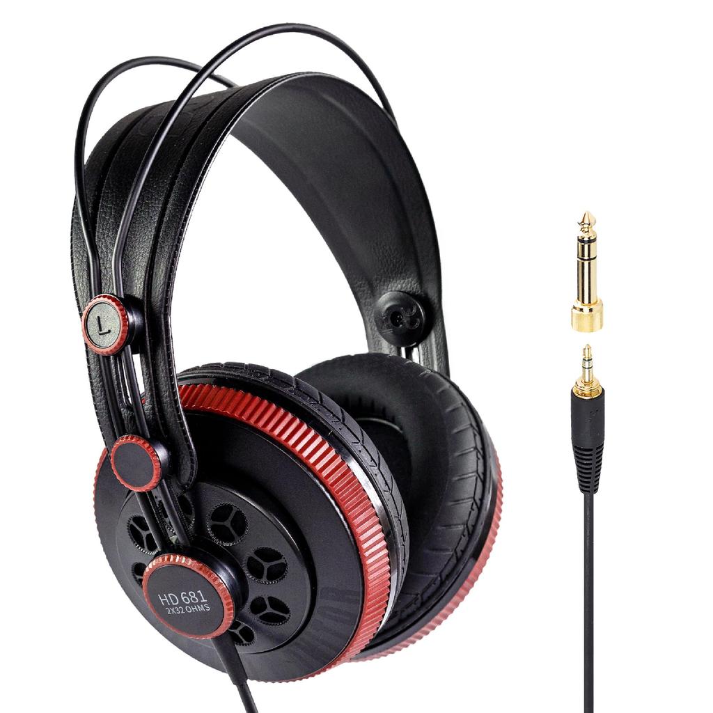 Superlux Professional Monitor Headphones Black Edition Semi-Open HD681-AIR