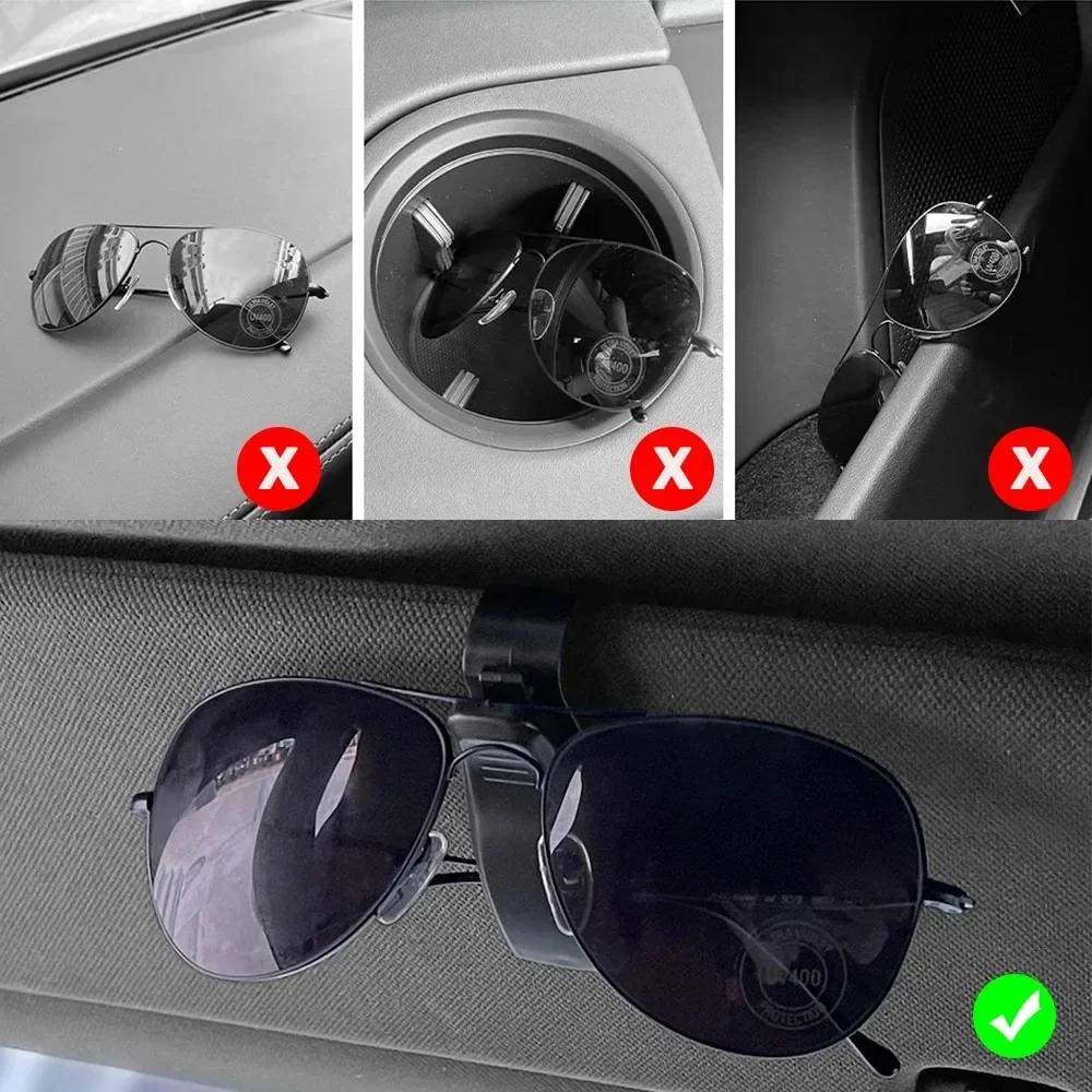 For Alfa Romeo Sunglasses Clip Auto Sun Visor Car Glasses Case Card Ticket Pen Holder For Alfa Romeo 159 Giulietta Stelvio 4C MI
