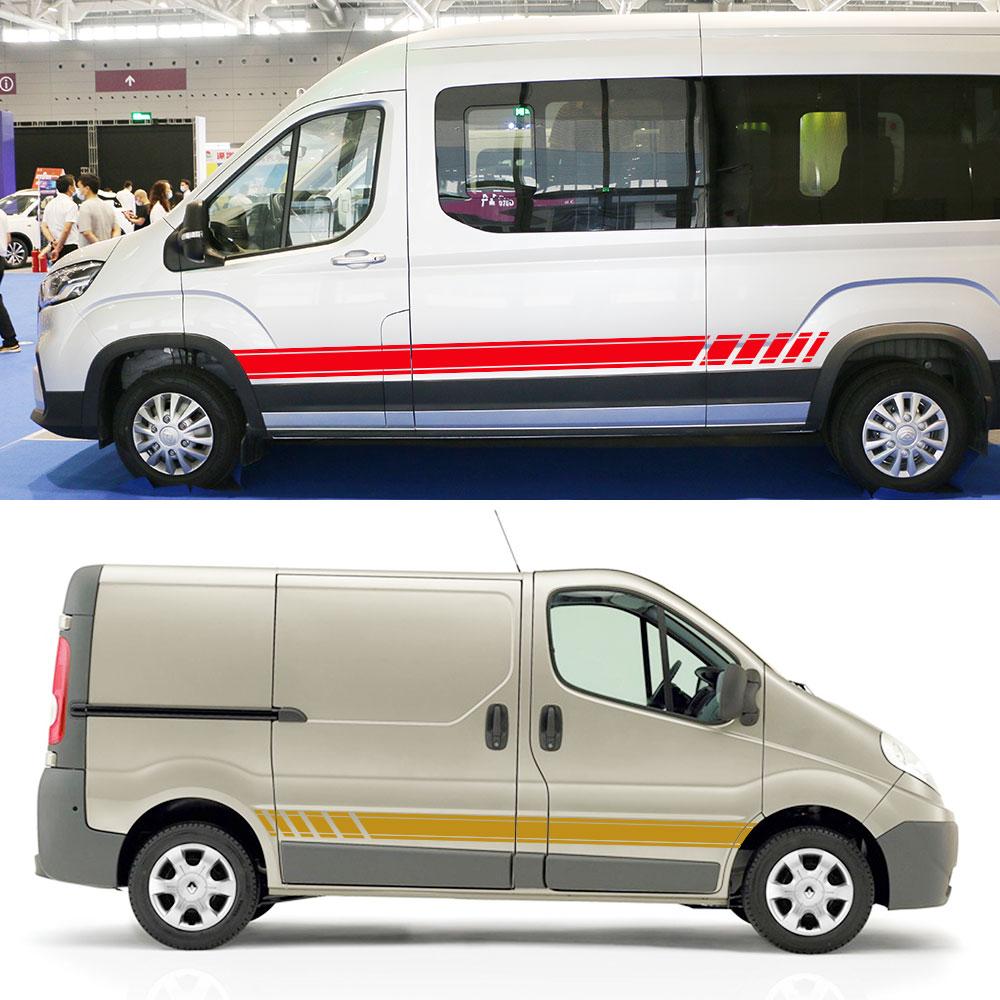 2шт наклейки на дверь автомобиля для Renault Trafic 3 2 Fiat Talento Nissan NV300 Vauxhall Vivaro Camper Van виниловая пленка наклейки аксессуары