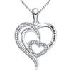 Necklace Ornament, Heart-To-Heart Double Love Mother'S Day Gift, Versatile Necklace For Women