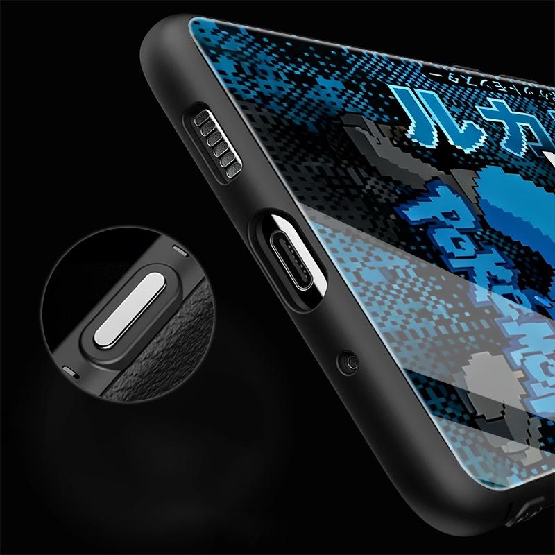 Glass Case for Samsung Galaxy S25 Ultra S20 FE S21 S23 Plus S25+ S22 S24+ S23+ S24 Luxury Phone Cover Hot Cartoon Pokemon