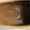 J.CREW USA made white bucks suede leather shoes beige 7.5M / 25.0-25.5(USED)