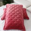 Crystal Velvet Pillowcase Solid Color Warm Pillow Cases Decor Home Pillow Covers Bedding Flannel Thick Bed Pillowcases 48x74cm