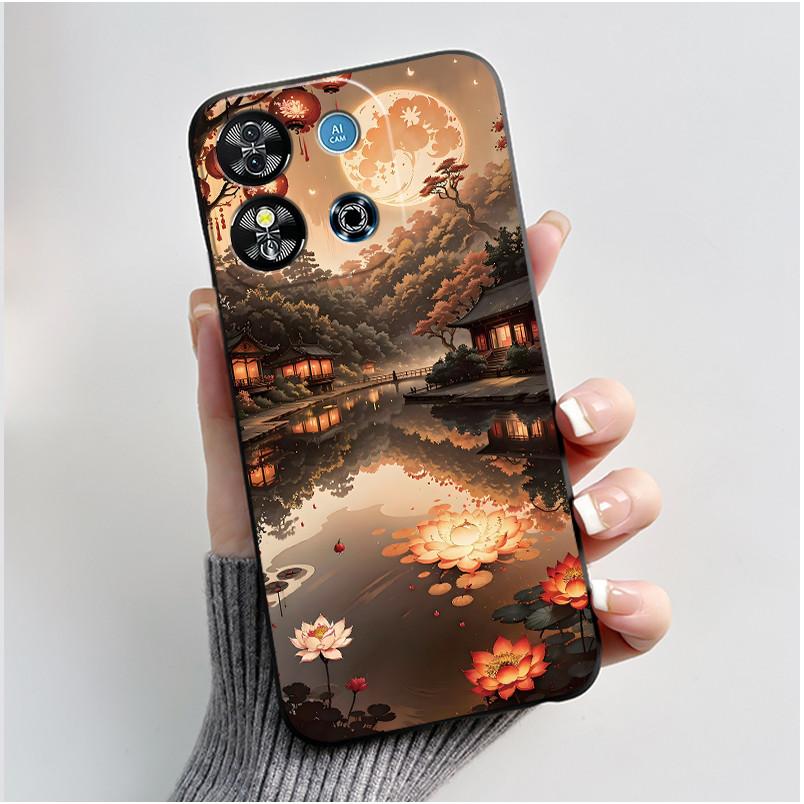Для Oukitel C57S C57 Pro Plus Ultra Чехол BLU J12 Задняя крышка Милое Сердце Любви Кролик Черный ТПУ Мягкий Силикон Защитный Чехол для Телефона