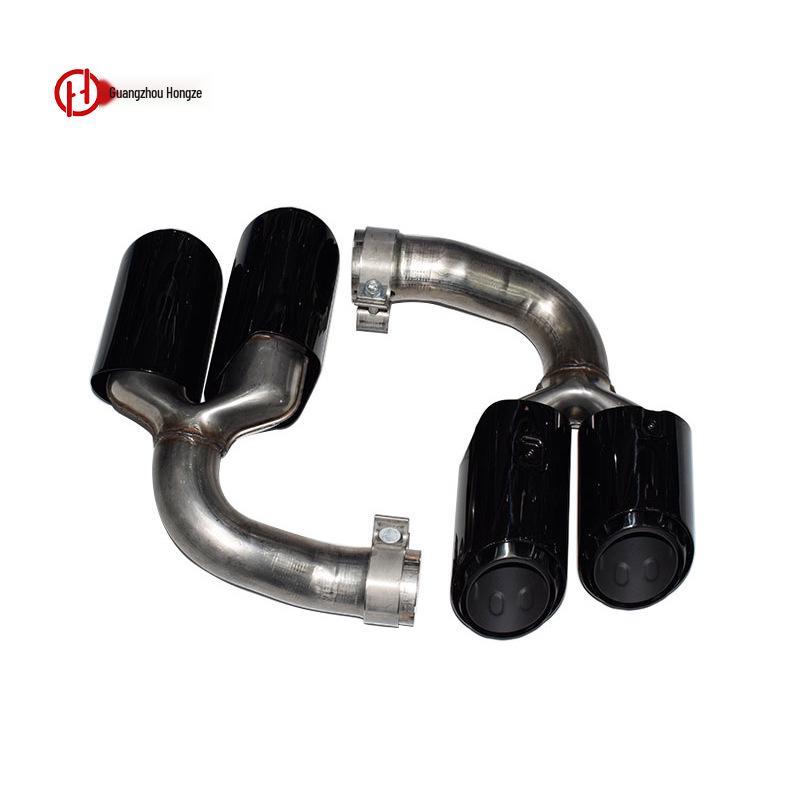 Porsche Cayenne GTS Sport Quad Exhaust Titanium Black Tailpipe for 2018-2025 Models