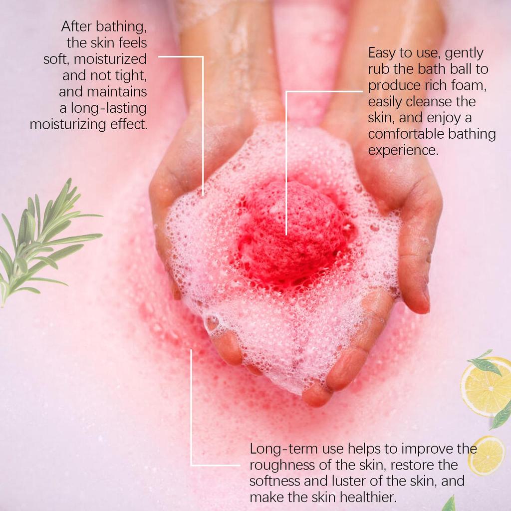 Christmas Lavender Bath Ball Stress Relief Rich Bubble Long Lasting Fragrances Deeply Moisturizing Colorful SPA Gifts Bath Bombs