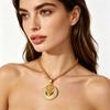 Hip Hop Hollow Bar Male Lion 18K Gold Plated Waterproof Tarnish Free Stainless Steel Fashion Jewelry Pendant Necklace Man Men