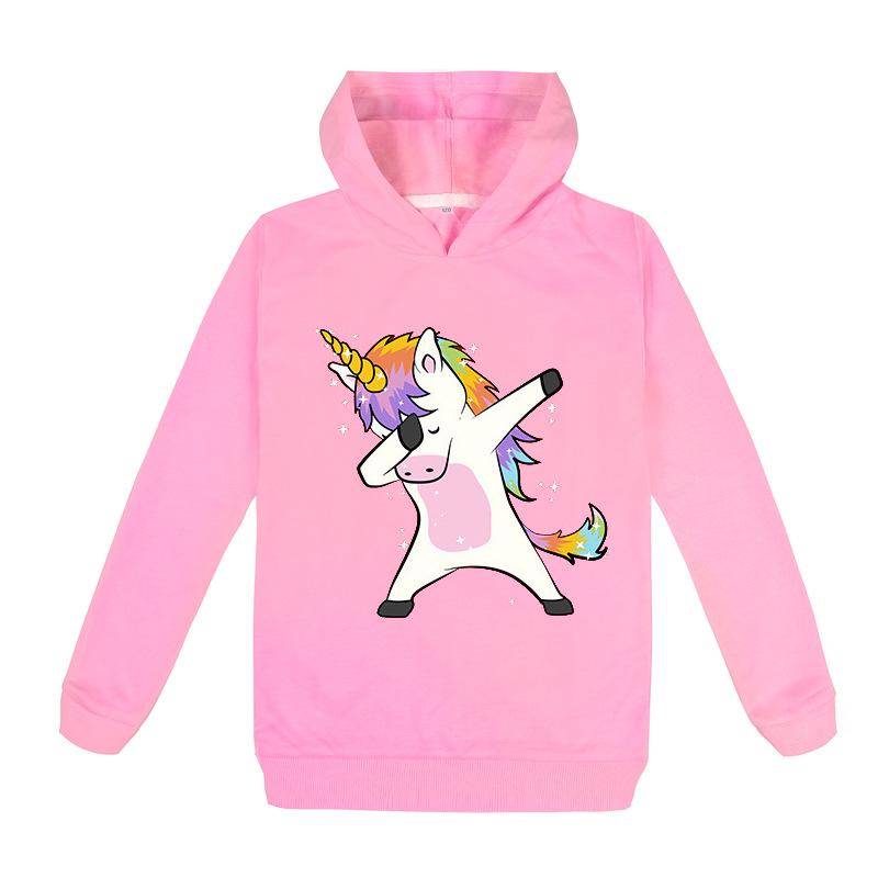 Милые толстовки с единорогом, детский повседневный свитер, детская одежда, толстовки с длинными рукавами, детские топы, кофты