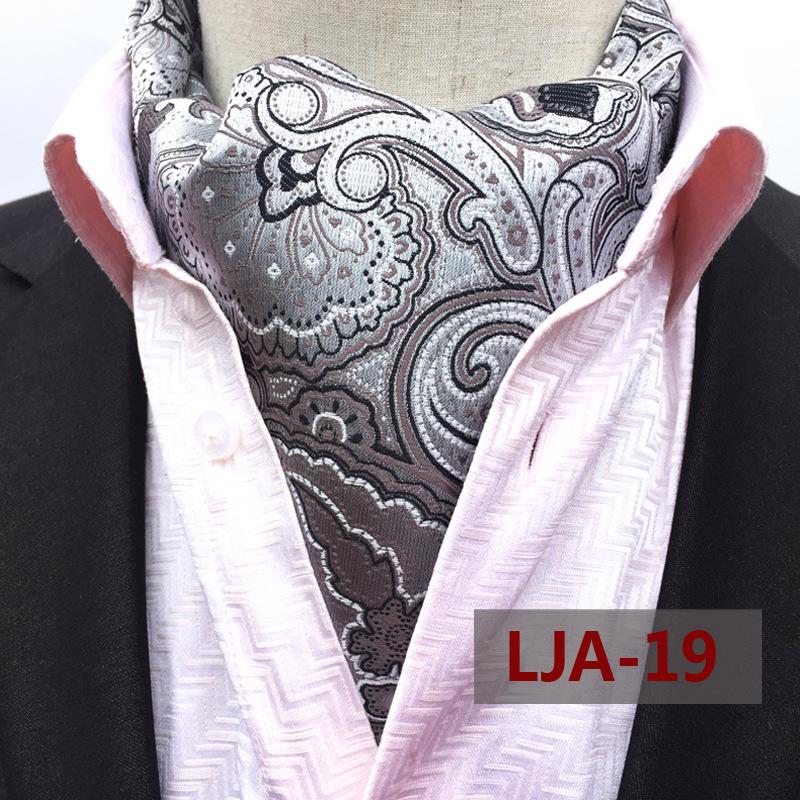 "Men's Paisley Polyester Jacquard Scarf - Gao Mouqiang Style for Trendy Business Attire"