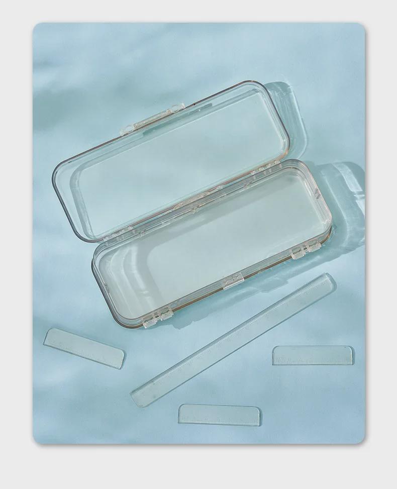 Прозрачный двухслойный пенал большой вместимости: Портативное, Многофункциональное Хранение Канцелярских Принадлежностей для Студентов