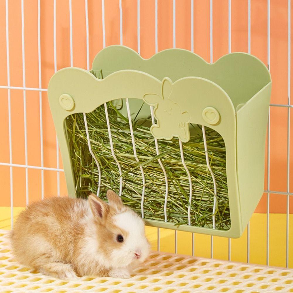 Hanging Bunny Grass Holder Large Capacity Guinea Pig Hay Feeder Hay Rack Rabbit Hay Feeder Ferret