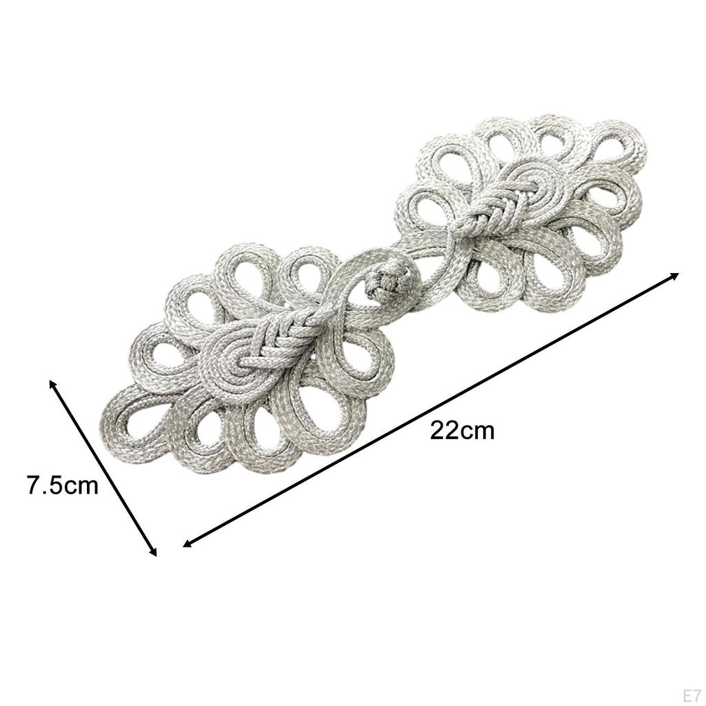 1 пара китайских узлов, пуговицы-лягушки, застежки, швейные застежки для свитера, плаща, пальто, шарфа, кардигана