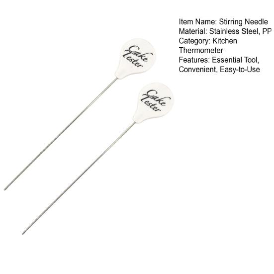 2 шт. Тестер для торта из нержавеющей стали, палочка для проверки готовности, вспомогательные кухонные инструменты для проверки выпечки, проверка готовности десерта для точности выпечки