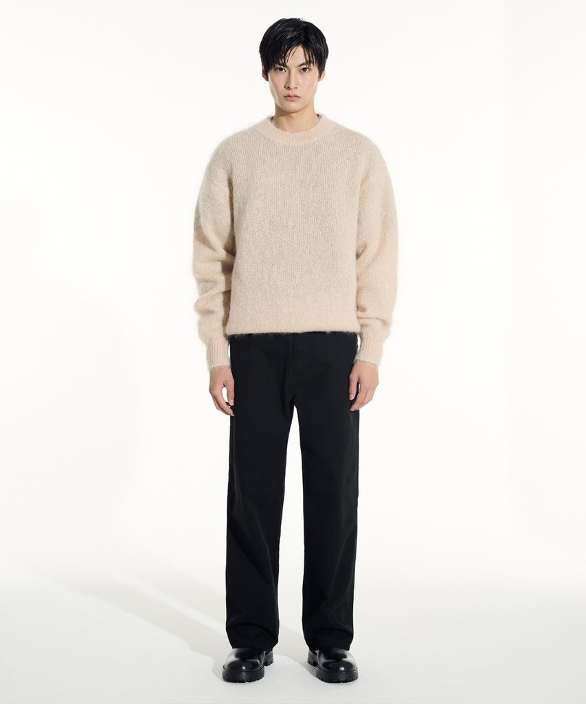SIECLE Mohair Round Knit (Beige)
