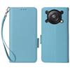 For Oukitel C60/C60 Pro Case with Wrist Strap Litchi Texture PU Leather Wallet Phone Cover