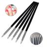 5 Pcs Nail Art Acrylic Silicone Nail Pen Stainless Steel Dotting Tools Painting Pens