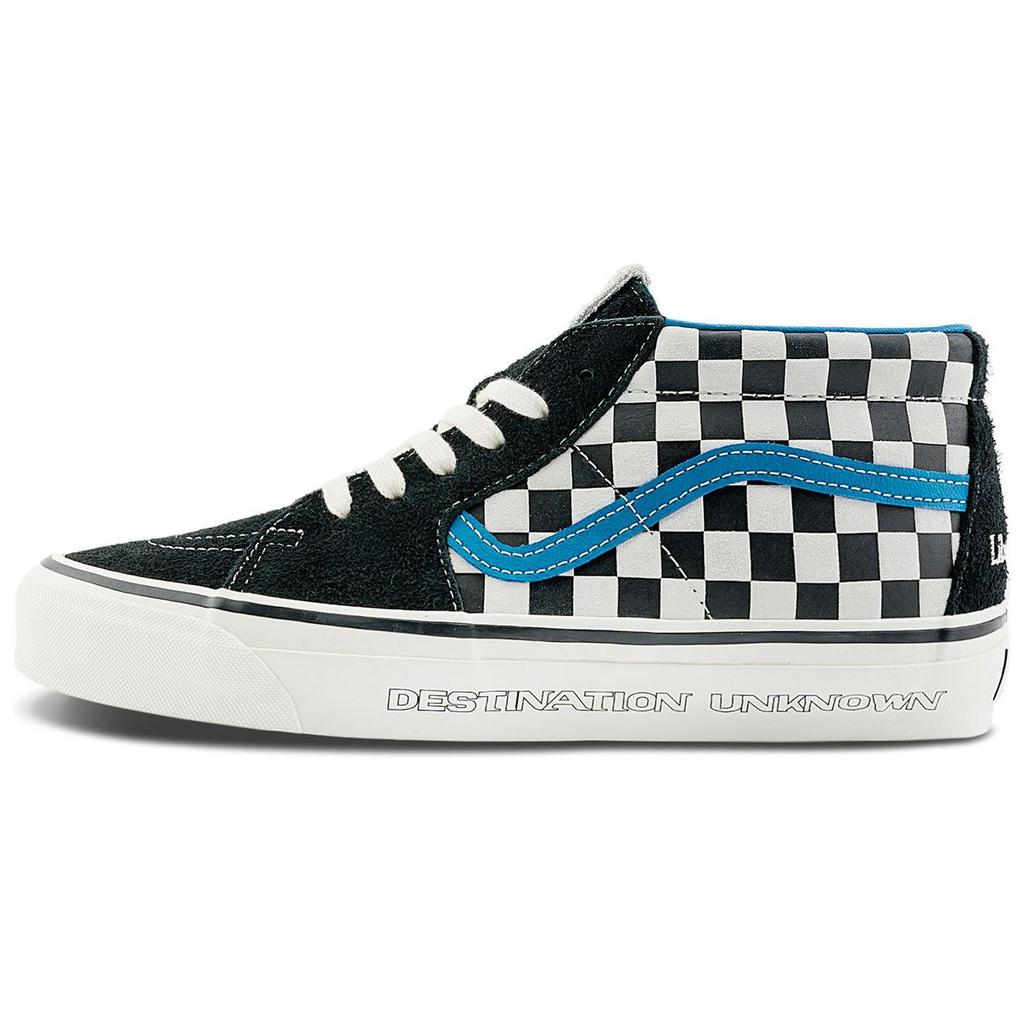 Vans Liberaiders X Sk8-Mid Reissue 83 LX Destination Unknown Men Sneakers Black Blue Marshmallow VN000N047Z2