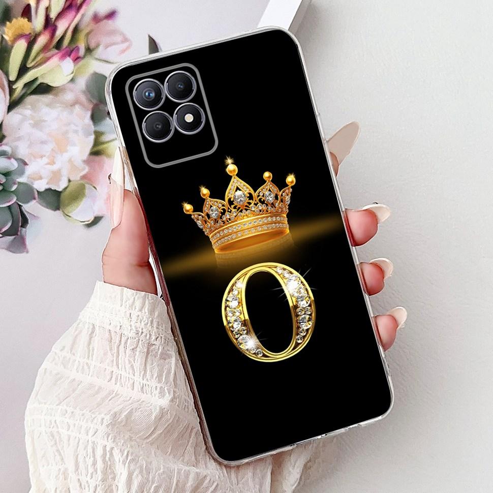 For Realme 8i Case RMX3151 Fashion Letter Cover Coque Soft Silicone Phone Case For Realme Narzo 50 Narzo50 8i Realme8i Bumper