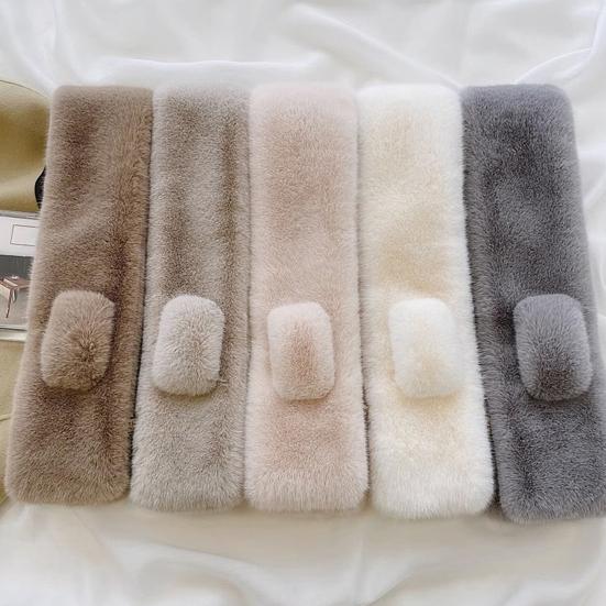 Женский шарф на шею однотонный мягкий на ощупь теплый ветрозащитный холодостойкий обертывание для шеи утолщенный холодостойкий