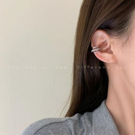 Двойной жемчужный кафф для уха – Не требует пирсинга (Трендовая мода 2021)