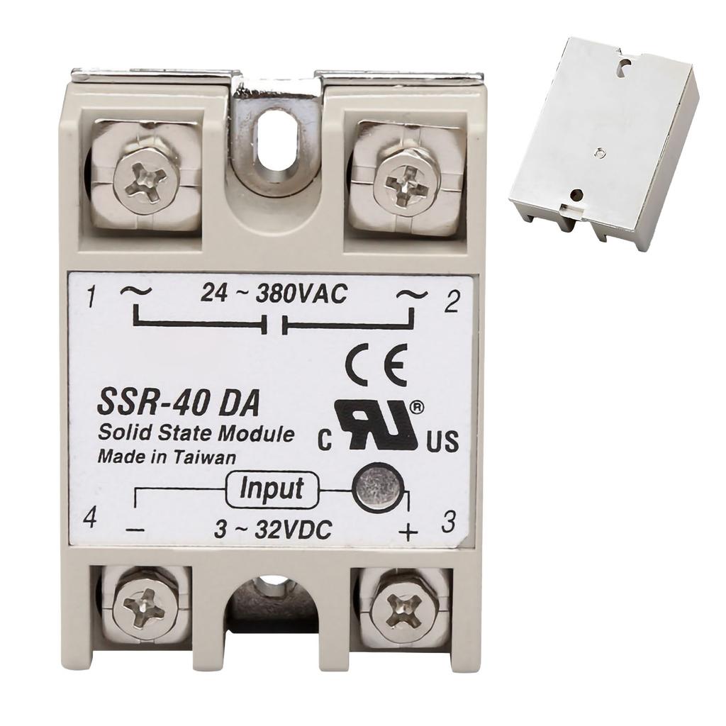 Single Phase Solid State Relay Low Noise No Spark Relay Module for Power Control Application SSR