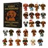 Dachshund Advent Calendar 2025 Funny Middle Finger Dachshund Collectible Pendants 24 Days Countdown To Christmas Decoration for Dog Lovers