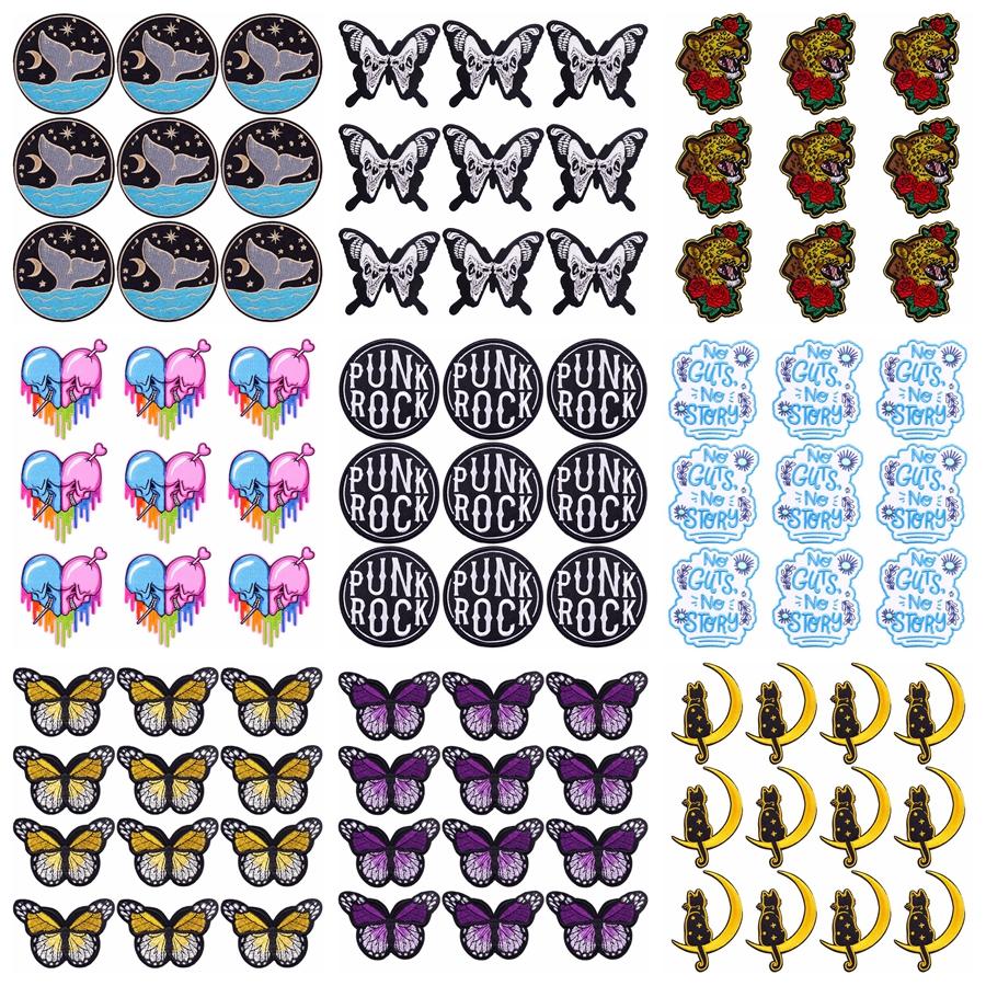 10 шт./лот, оптовая продажа, вышивка, железные нашивки для одежды, нашивки для одежды, куртки, декор, аппликация, принадлежности для шитья