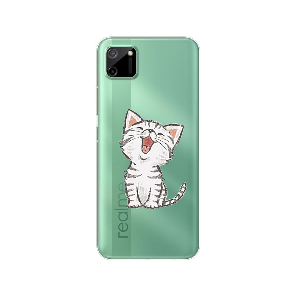 Для Realme C11 2021 2020 силиконовый чехол из ТПУ на заднюю панель телефона, чехол для OPPO RealmeC11 C 11, мягкий чехол RMX3231 RMX2185, бампер 6,5 дюйма